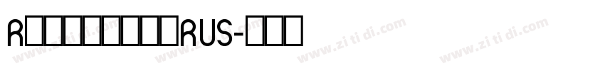 Rhythmic RUS字体转换